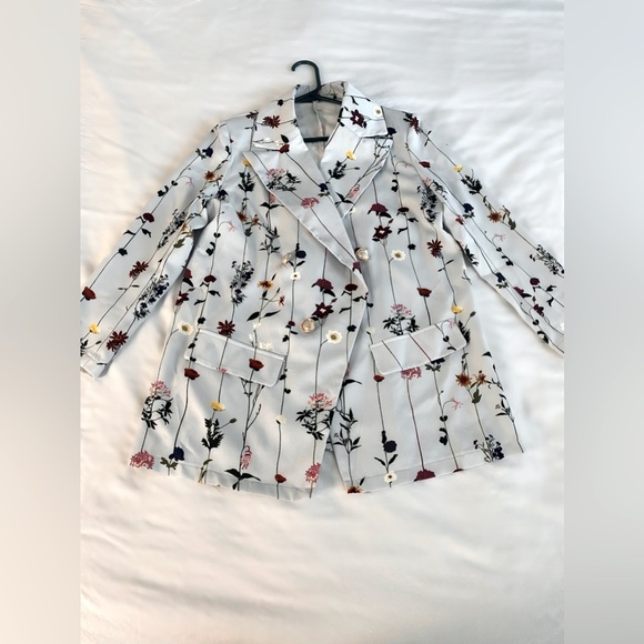 Floral light blue Blazer - Unknown Brand - Never worn - Picture 2 of 7